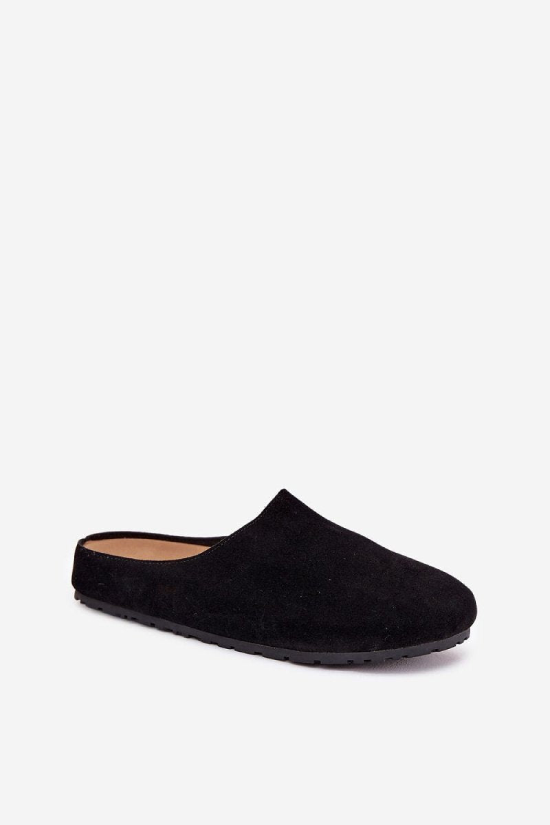 Beige Eco Suede Slippers - 