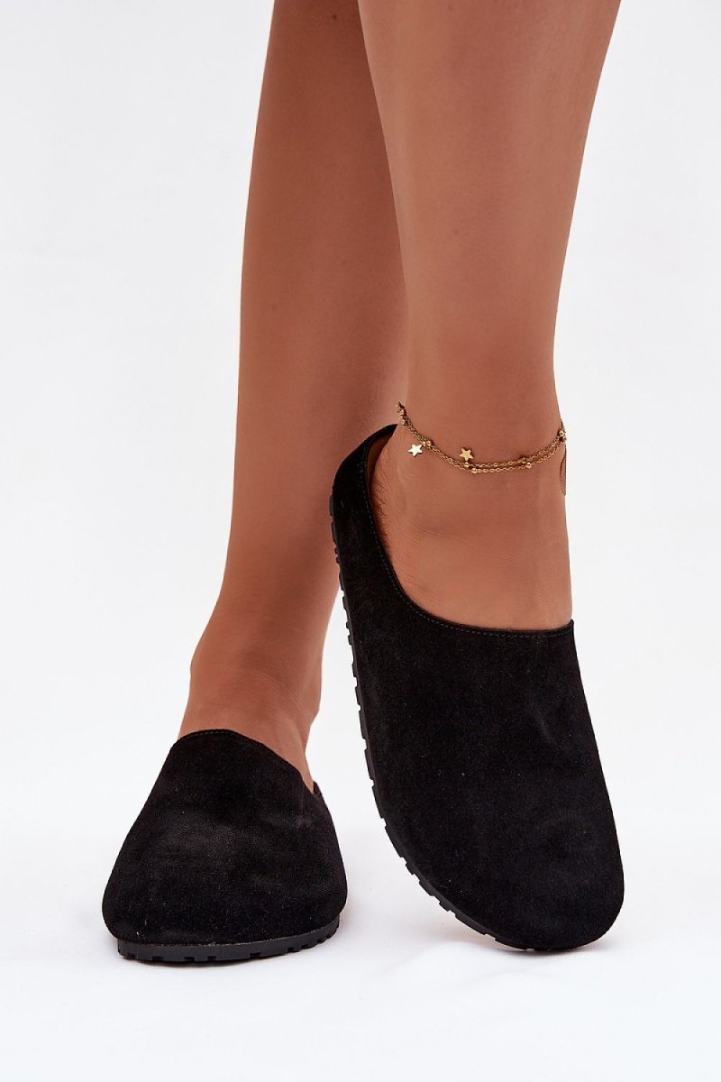 Beige Eco Suede Slippers - 