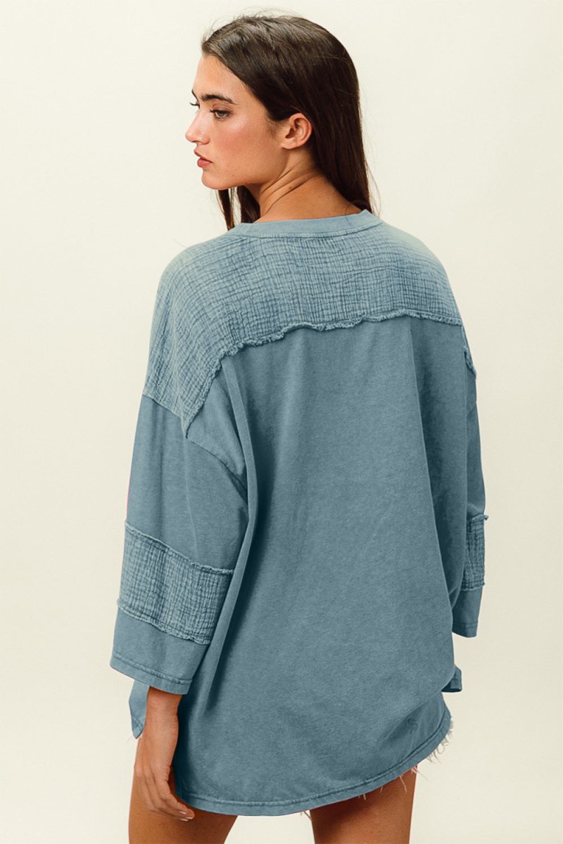 BiBi High - Low Washed T-Shirt - Top
