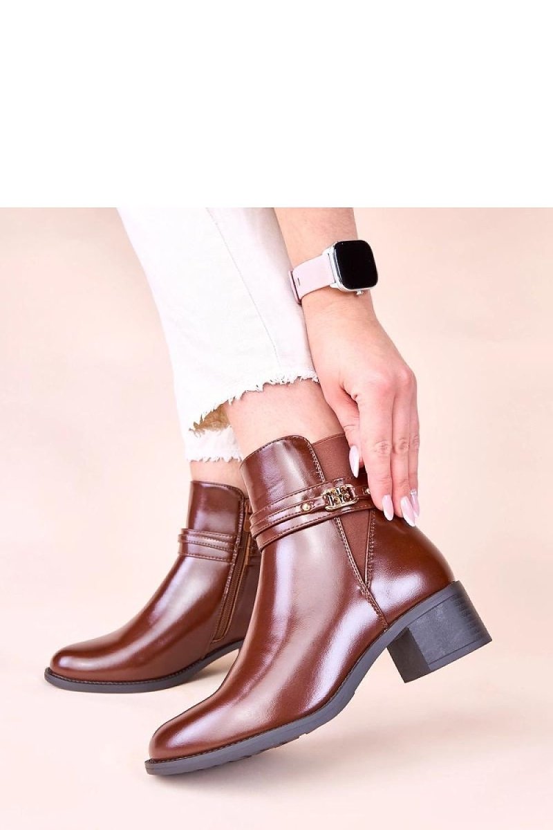 Black Block Heel Ankle Boots - 