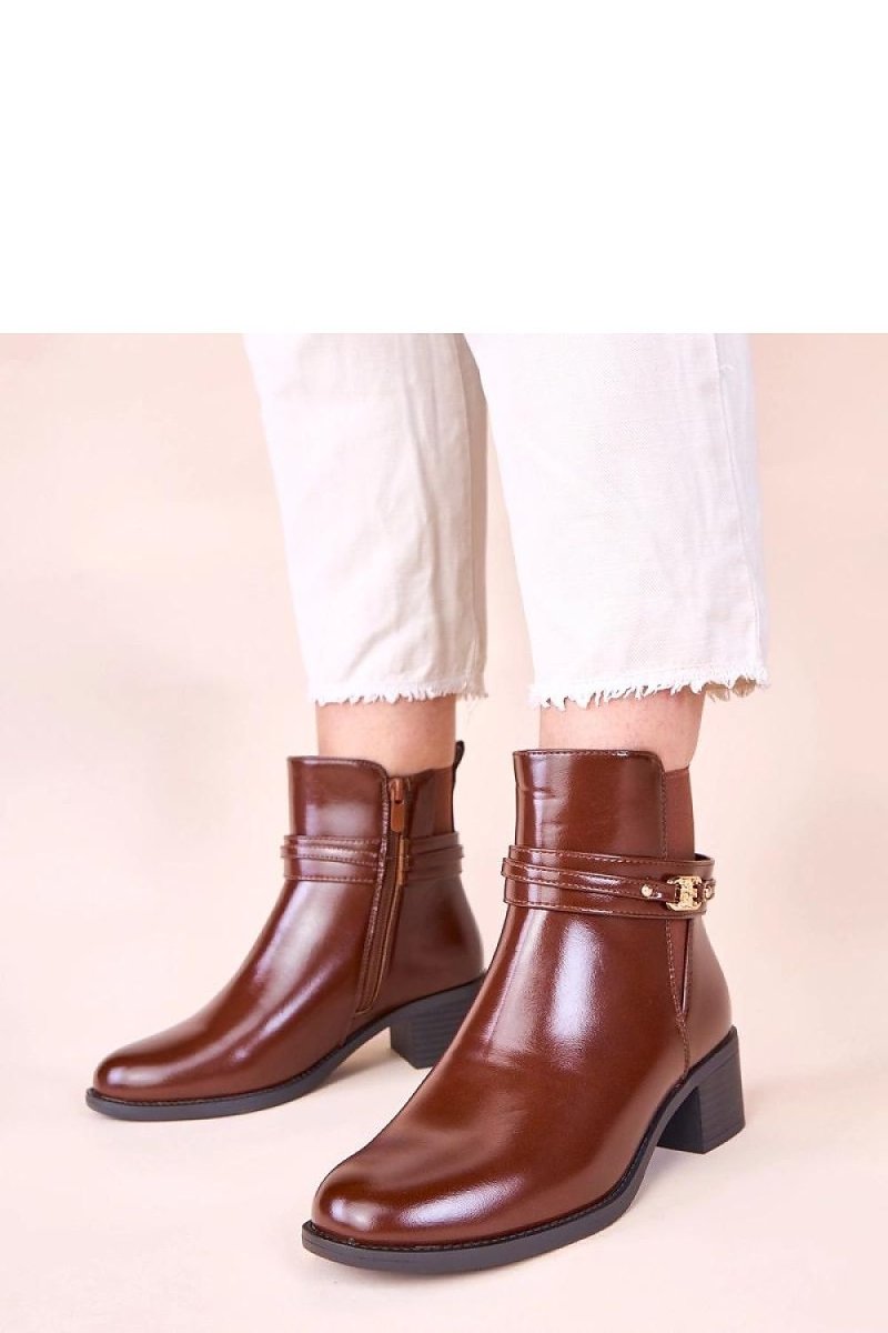 Black Block Heel Ankle Boots - 