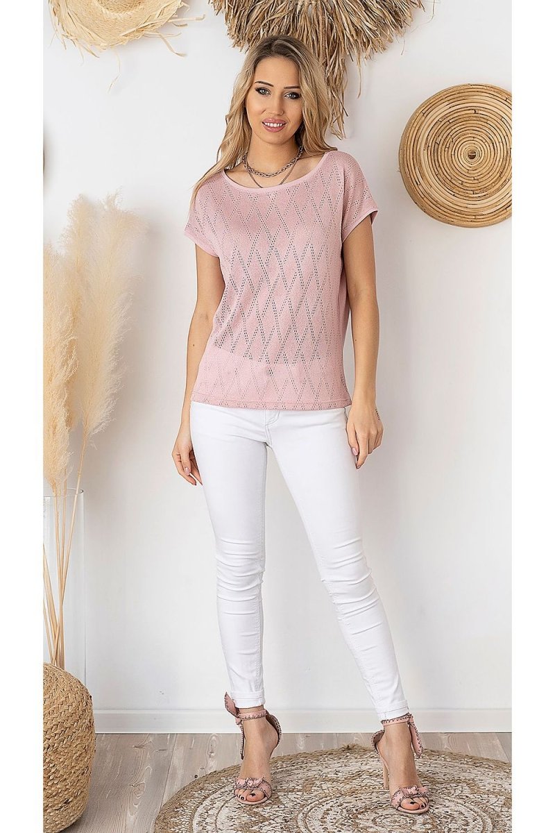 Bluzka Model BL 1153 Grey - Hajdan - Top