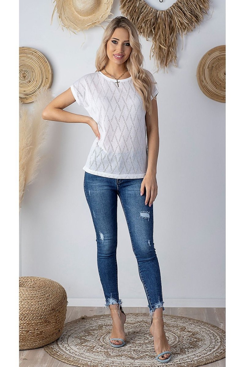 Bluzka Model BL 1153 Grey - Hajdan - Top