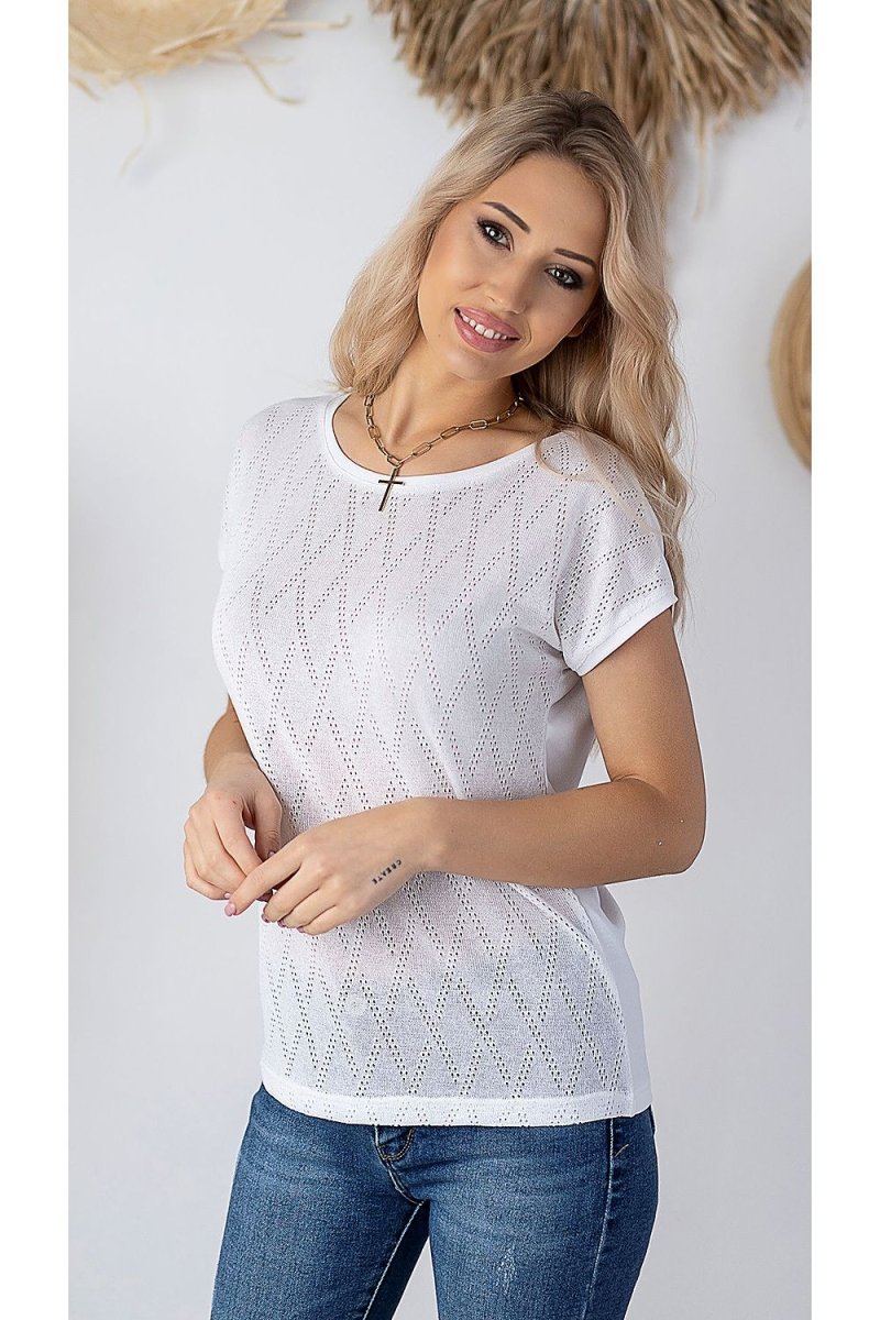 Bluzka Model BL 1153 Grey - Hajdan - Top