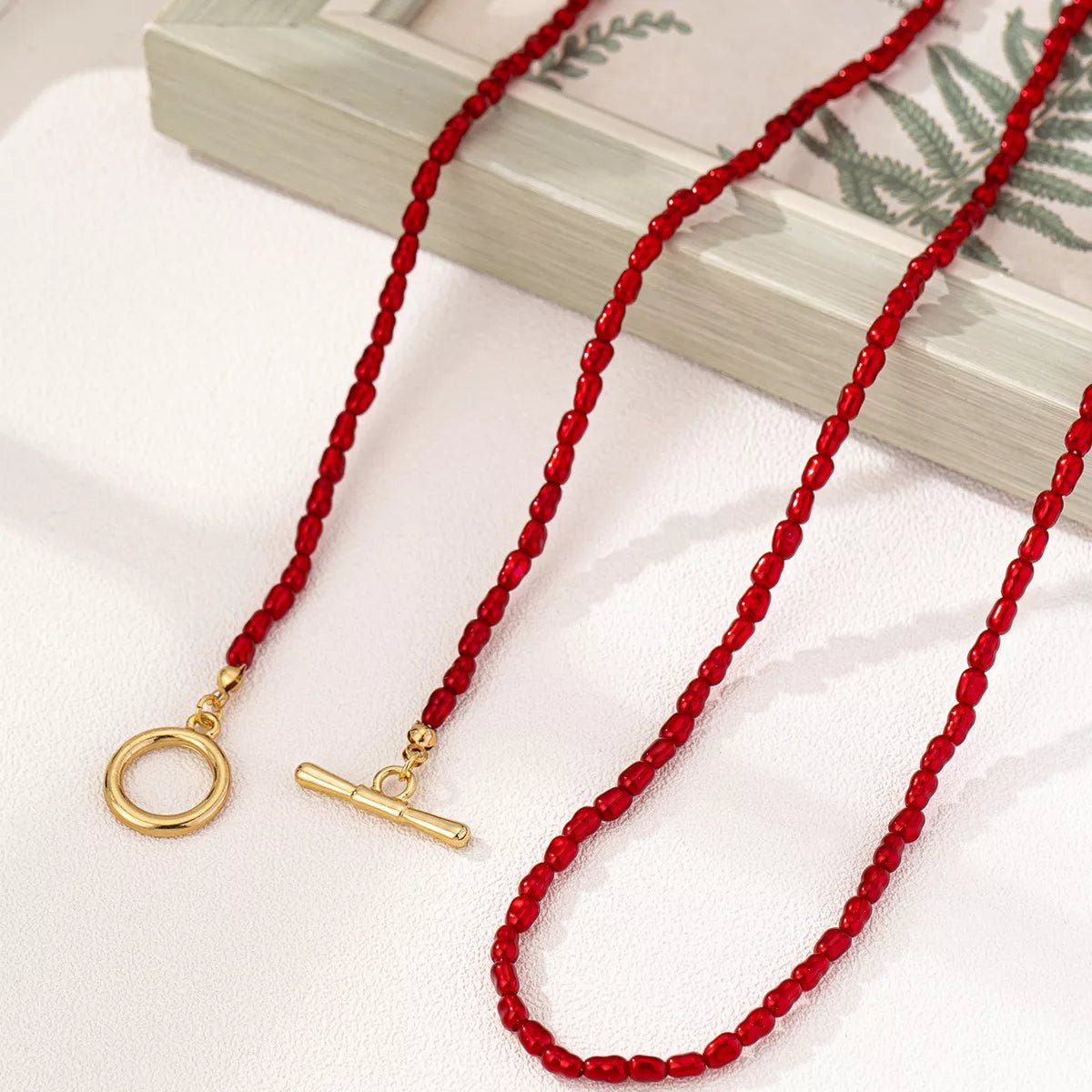 Bohemian Beaded Necklace Set - 
