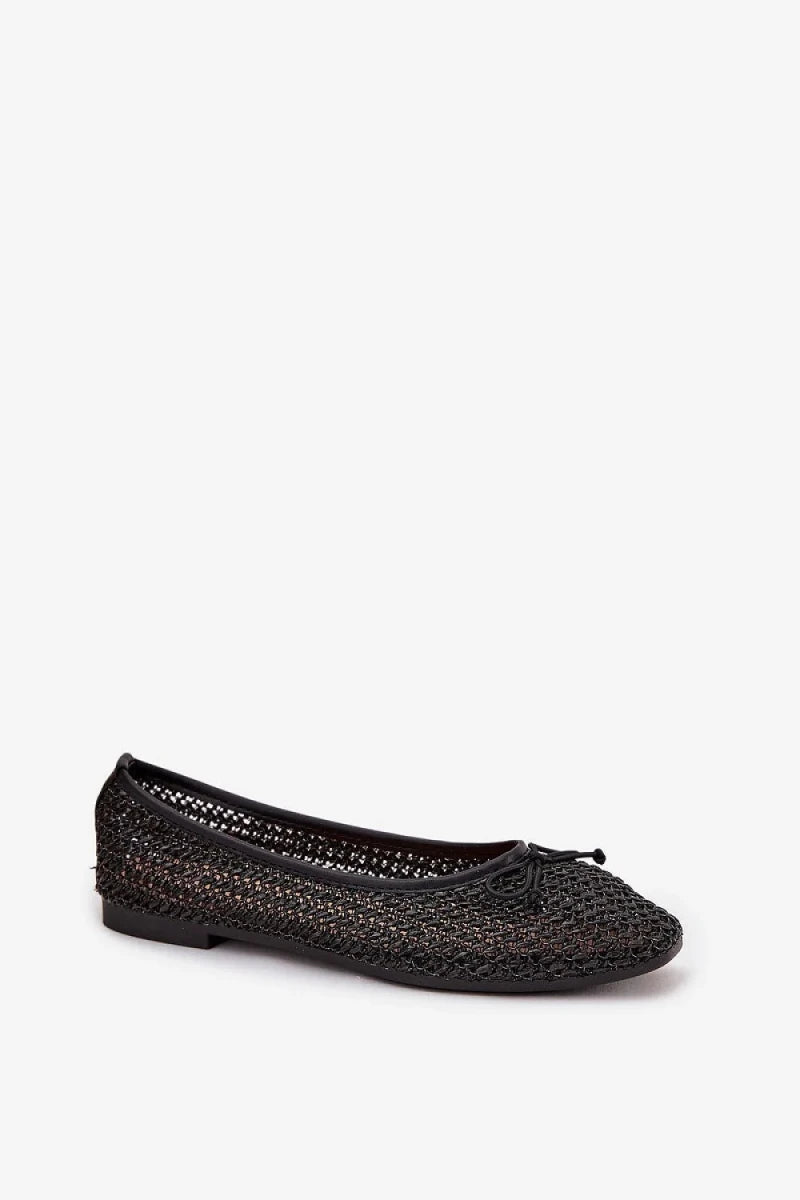 Braided Ballet Flats with Bow Detail - Ballet flats