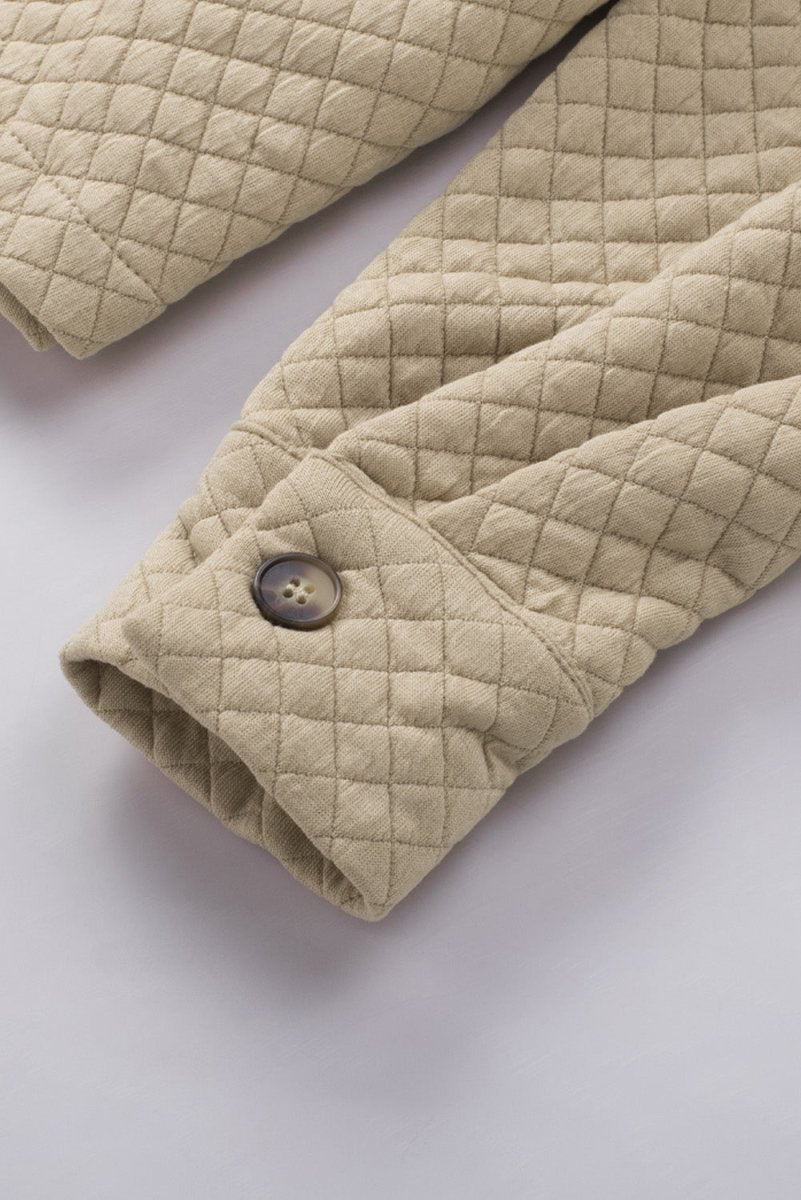 Button Down Collared Jacket - Outerwear