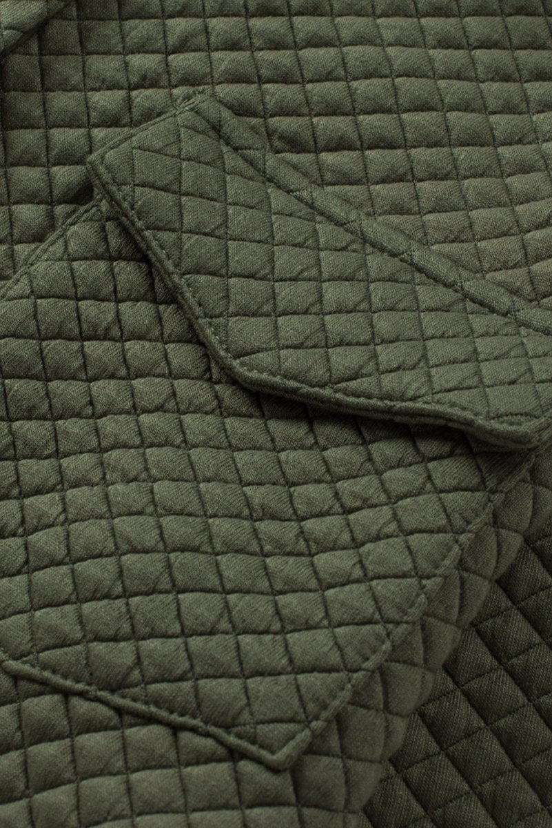 Button Down Collared Jacket - Outerwear