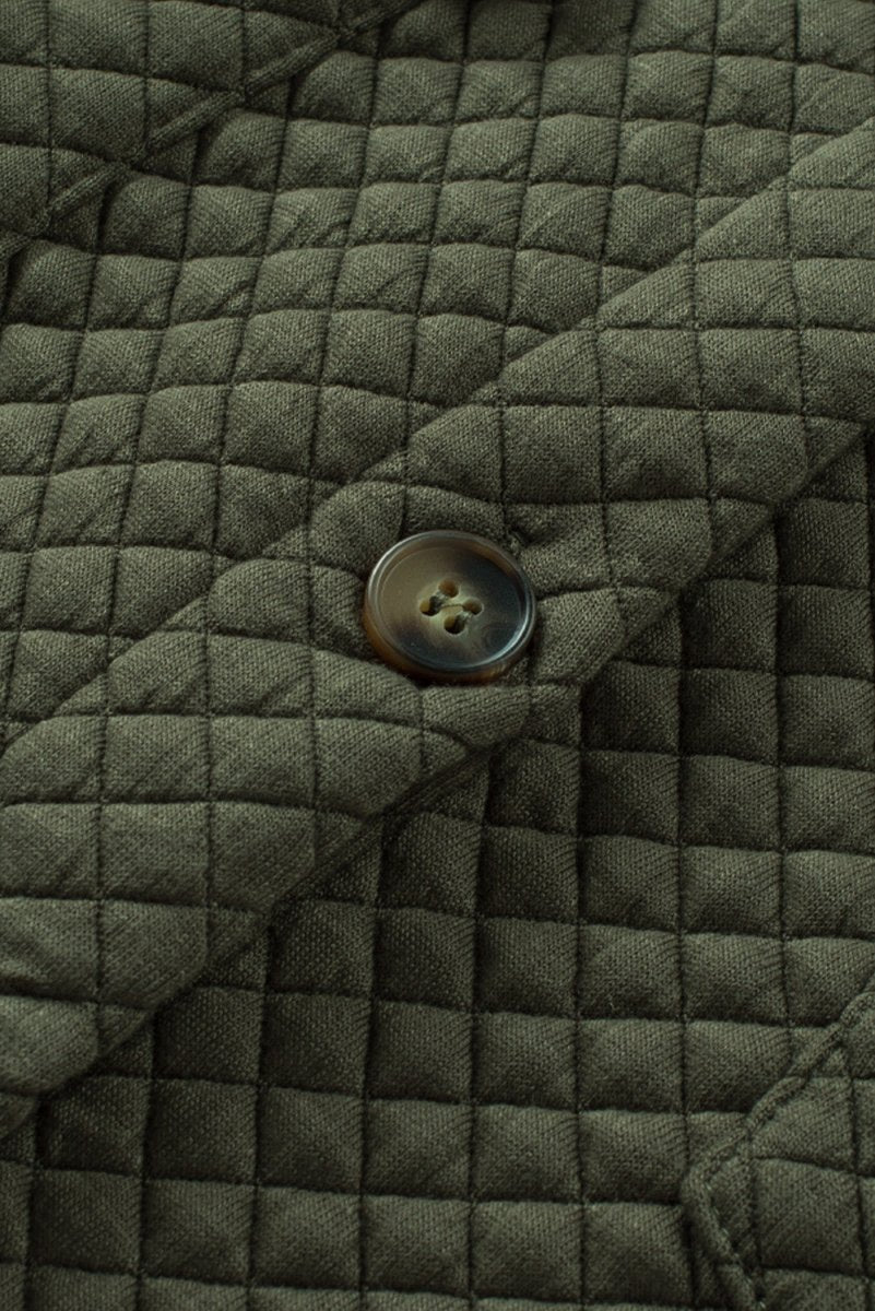 Button Down Collared Jacket - Outerwear