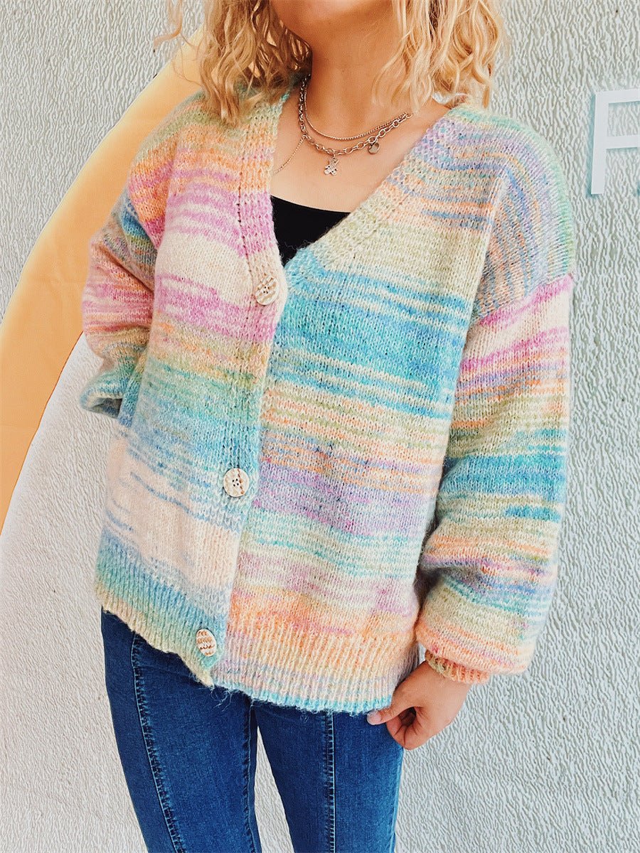Button Up Long Sleeve Cardigan - Outerwear