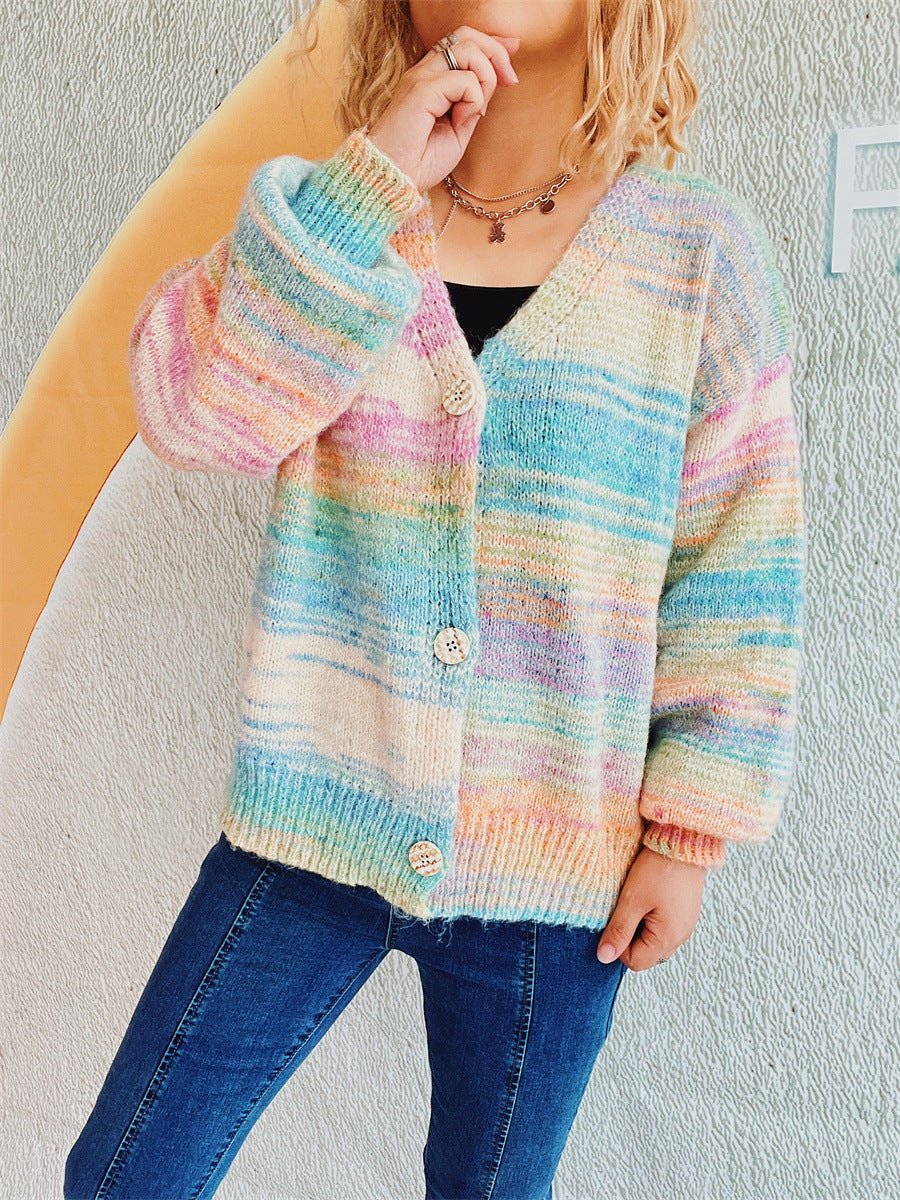 Button Up Long Sleeve Cardigan - Outerwear