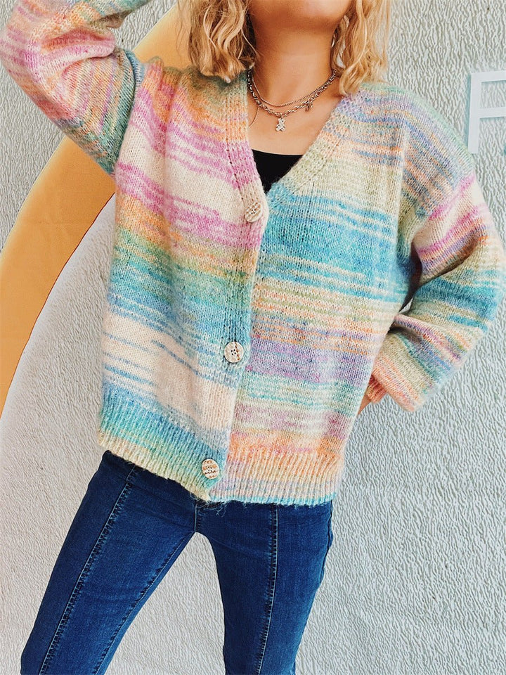 Button Up Long Sleeve Cardigan - Outerwear