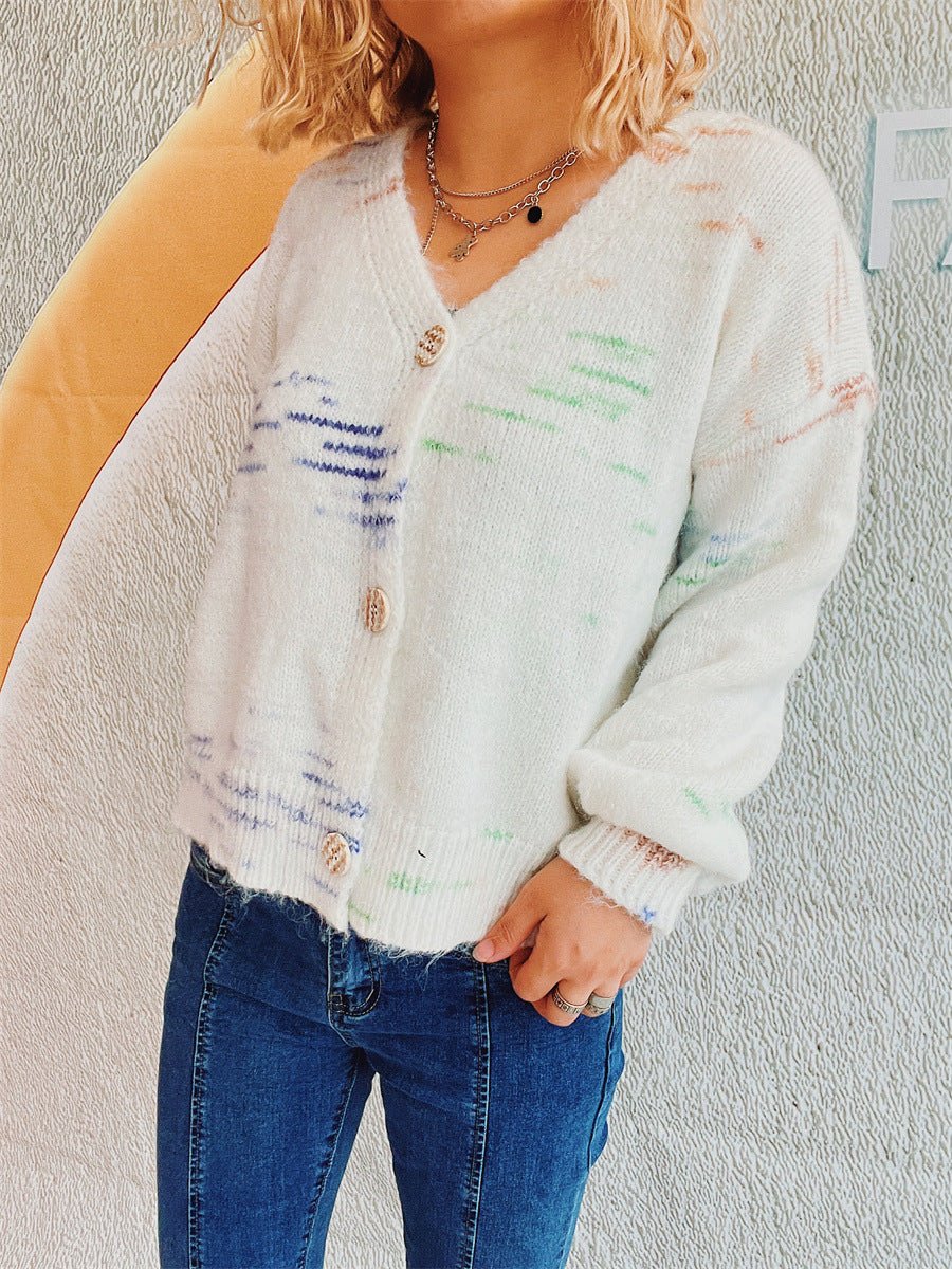 Button Up Long Sleeve Cardigan - Outerwear