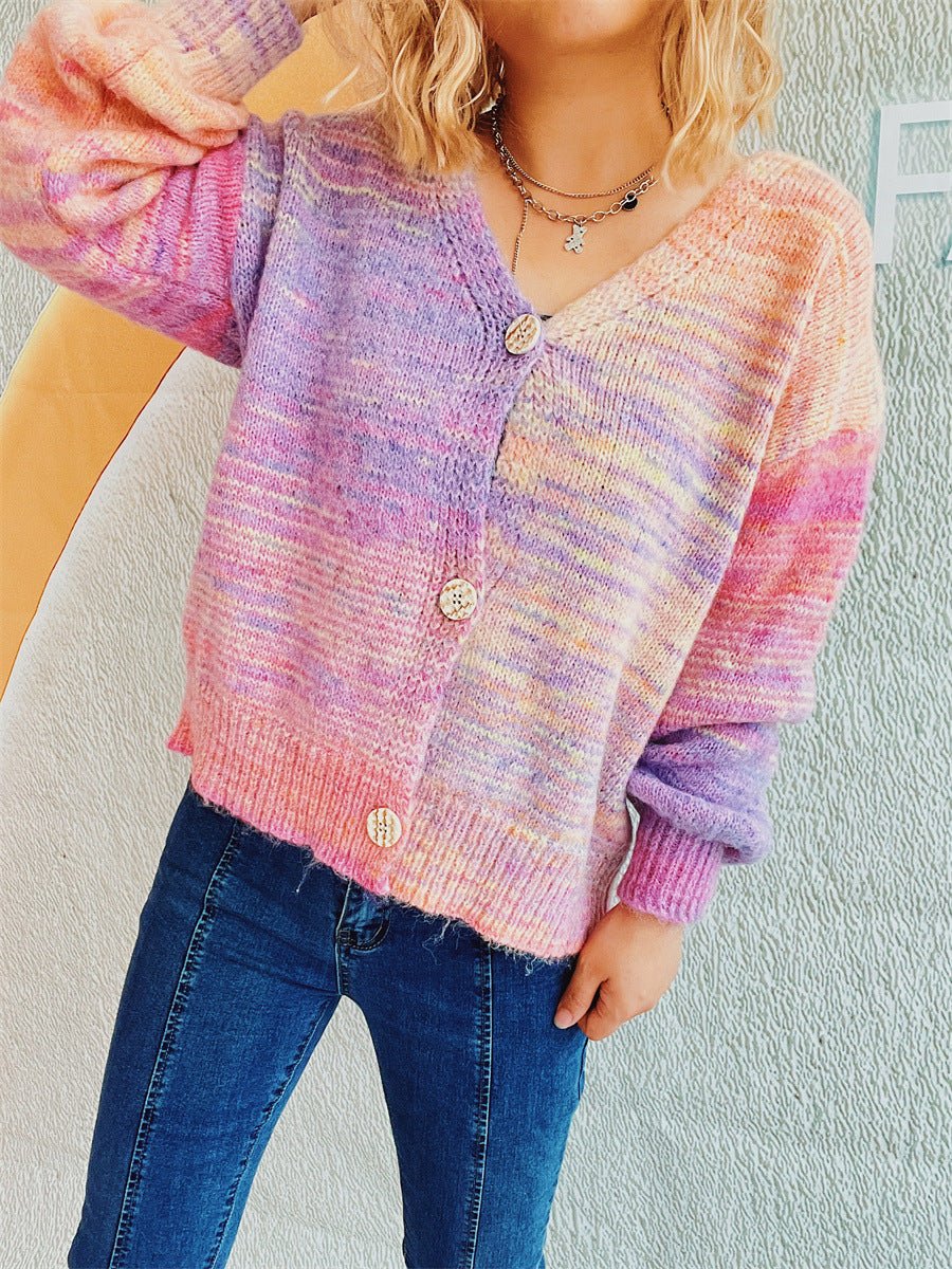 Button Up Long Sleeve Cardigan - Outerwear