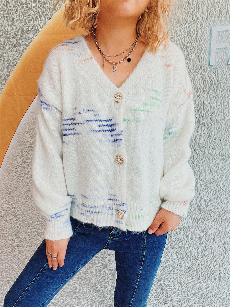 Button Up Long Sleeve Cardigan - Outerwear