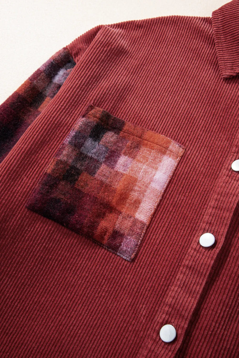 Button Up Long Sleeve Jacket - Outerwear
