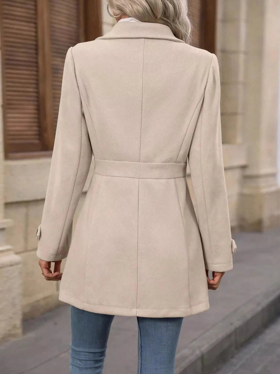 Button Up Long Sleeve Outerwear Jacket - 