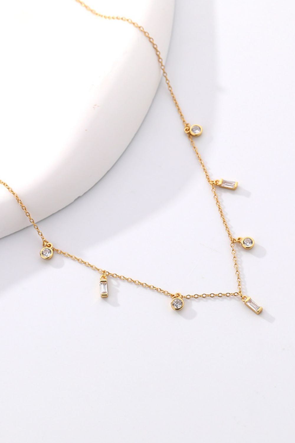 18K Gold Plated Multi-Charm Chain Necklace