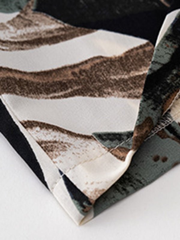 Casual vacation print trousers two - piece suit - Pant Suit