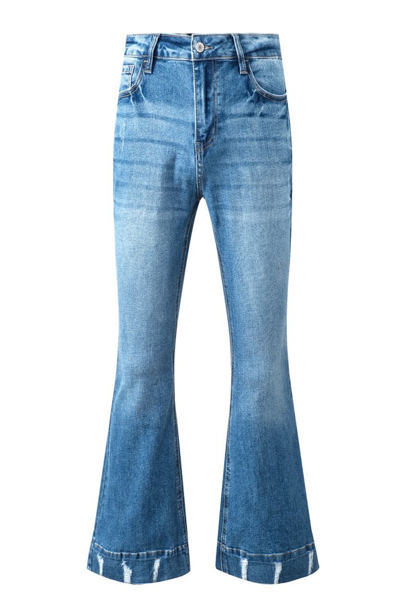 Cat's Whisker Bootcut Jeans with Pockets - Bottoms