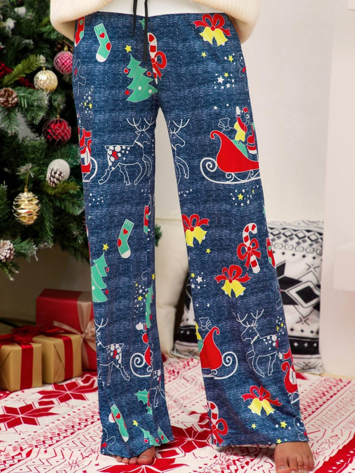 Christmas Straight Leg Pants - Bottoms