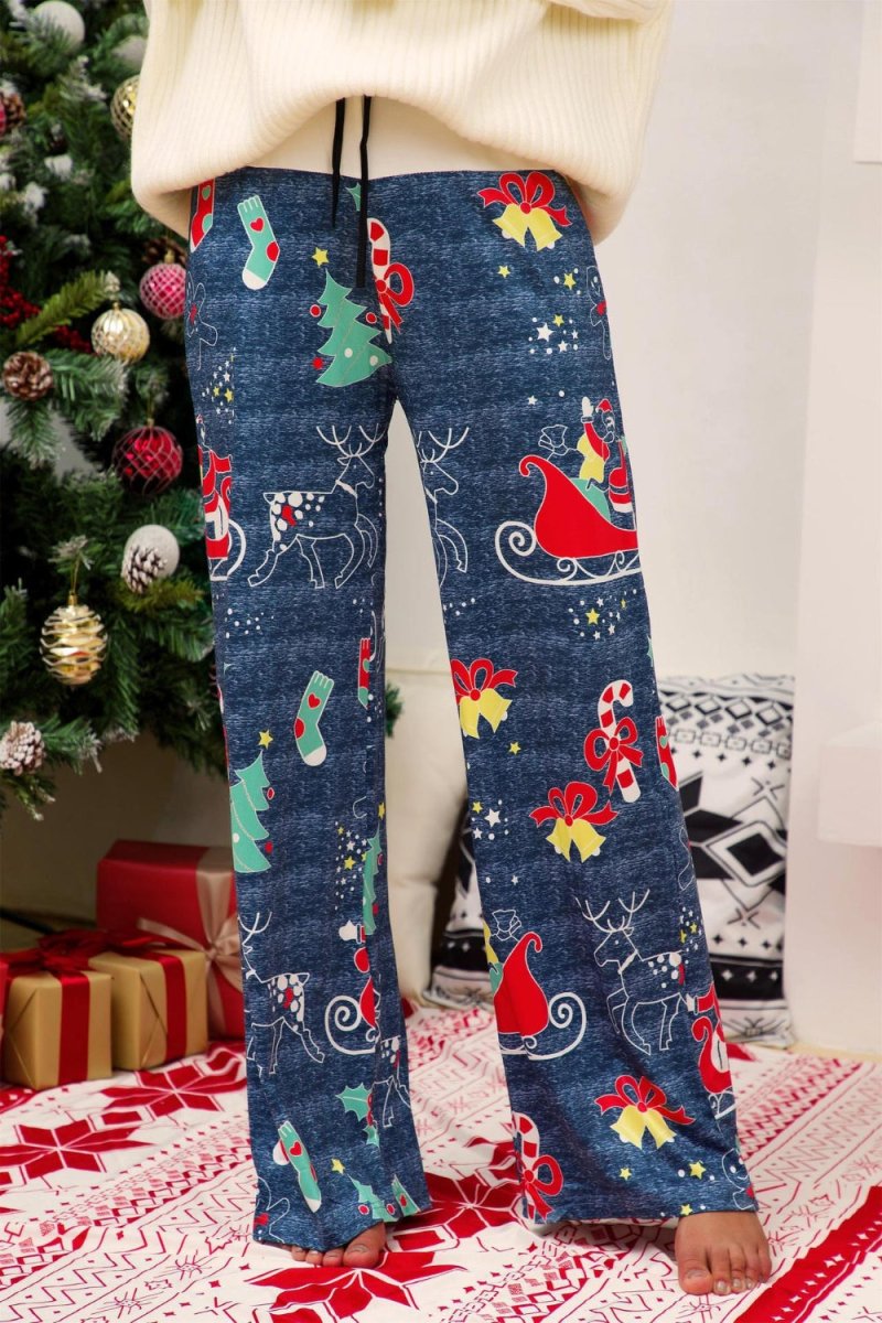 Christmas Straight Leg Pants - Bottoms