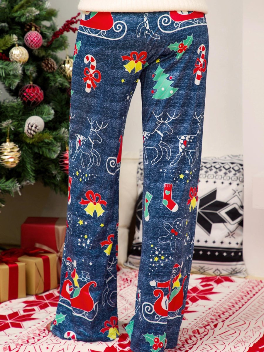 Christmas Straight Leg Pants - Bottoms