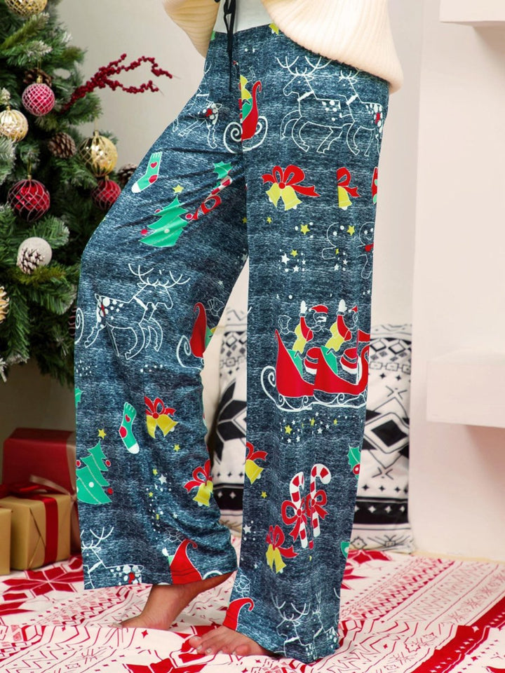 Christmas Straight Leg Pants - Bottoms