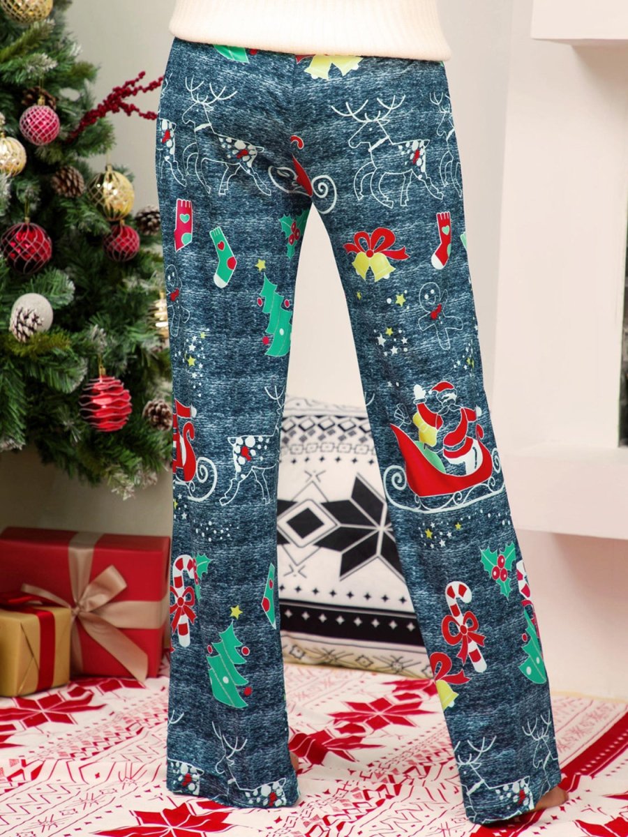 Christmas Straight Leg Pants - Bottoms