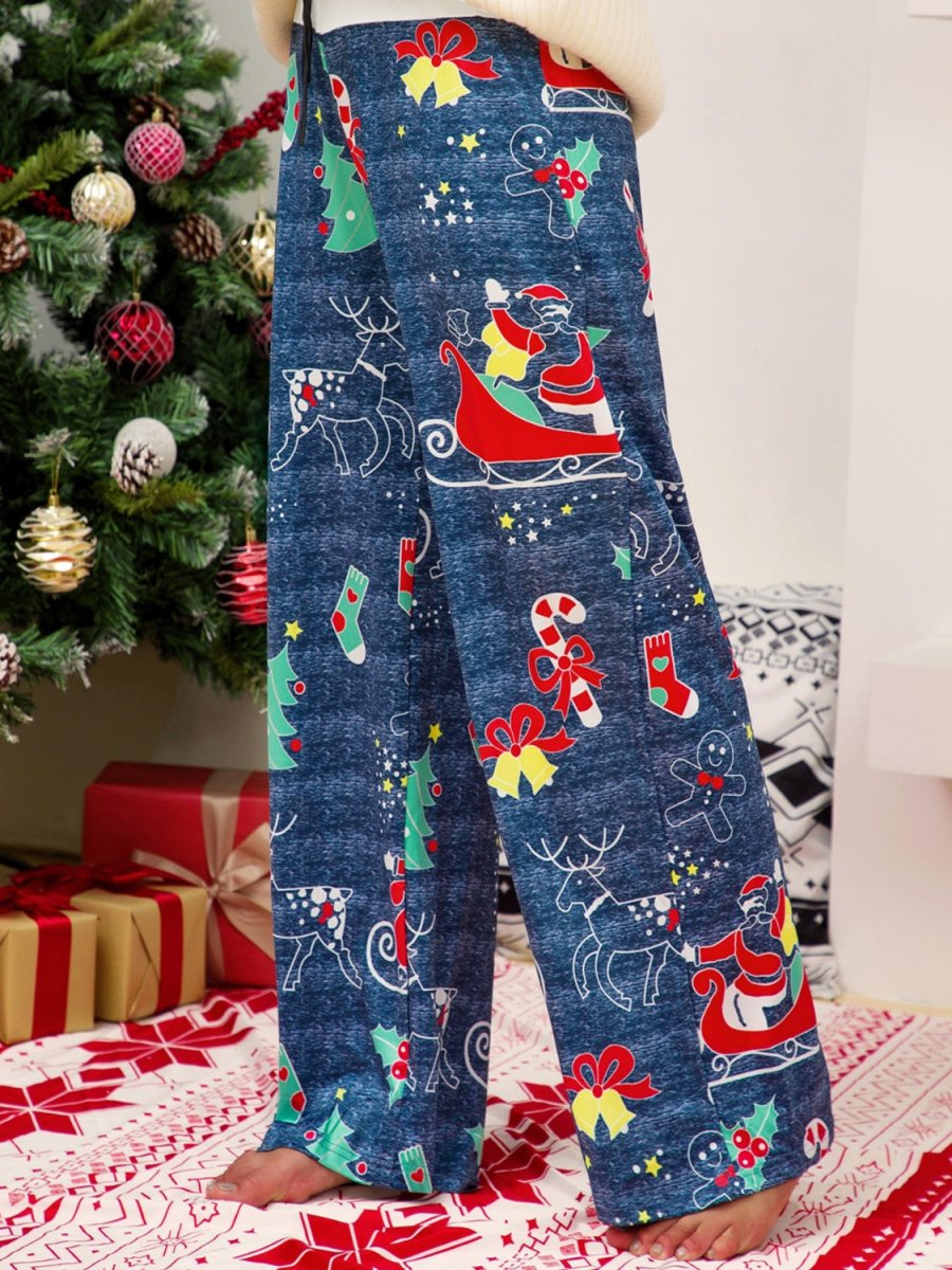 Christmas Straight Leg Pants - Bottoms