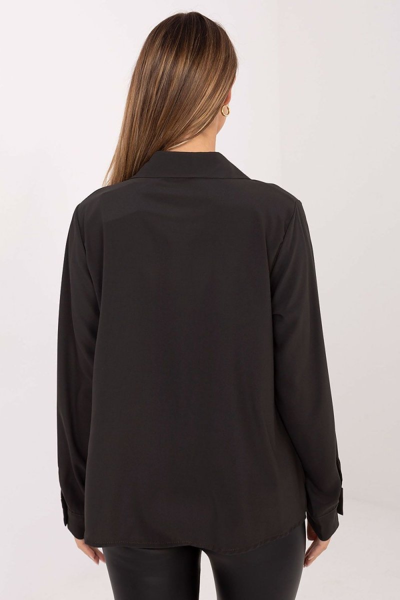 Classic Long Sleeve Puffy Sleeve Shirt - 