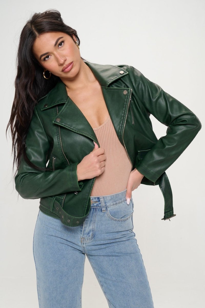 Button Up Geometric Dropped Shoulder Jacket