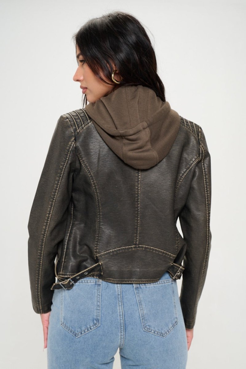 Coalition LA Zip Up Hooded Jacket - Outerwear