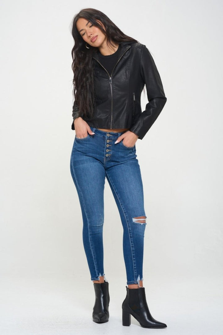 Coalition LA Zip Up Hooded Jacket - Outerwear