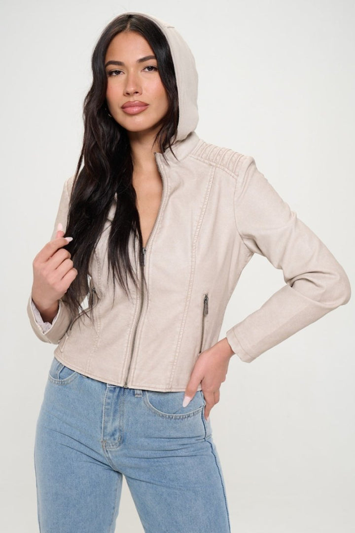 Coalition LA Zip Up Hooded Jacket - Outerwear