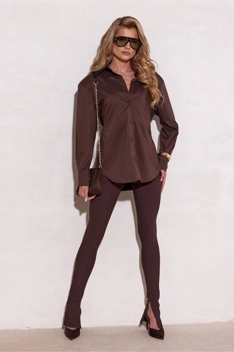 Cotton Blend Long Sleeve Shirt - 