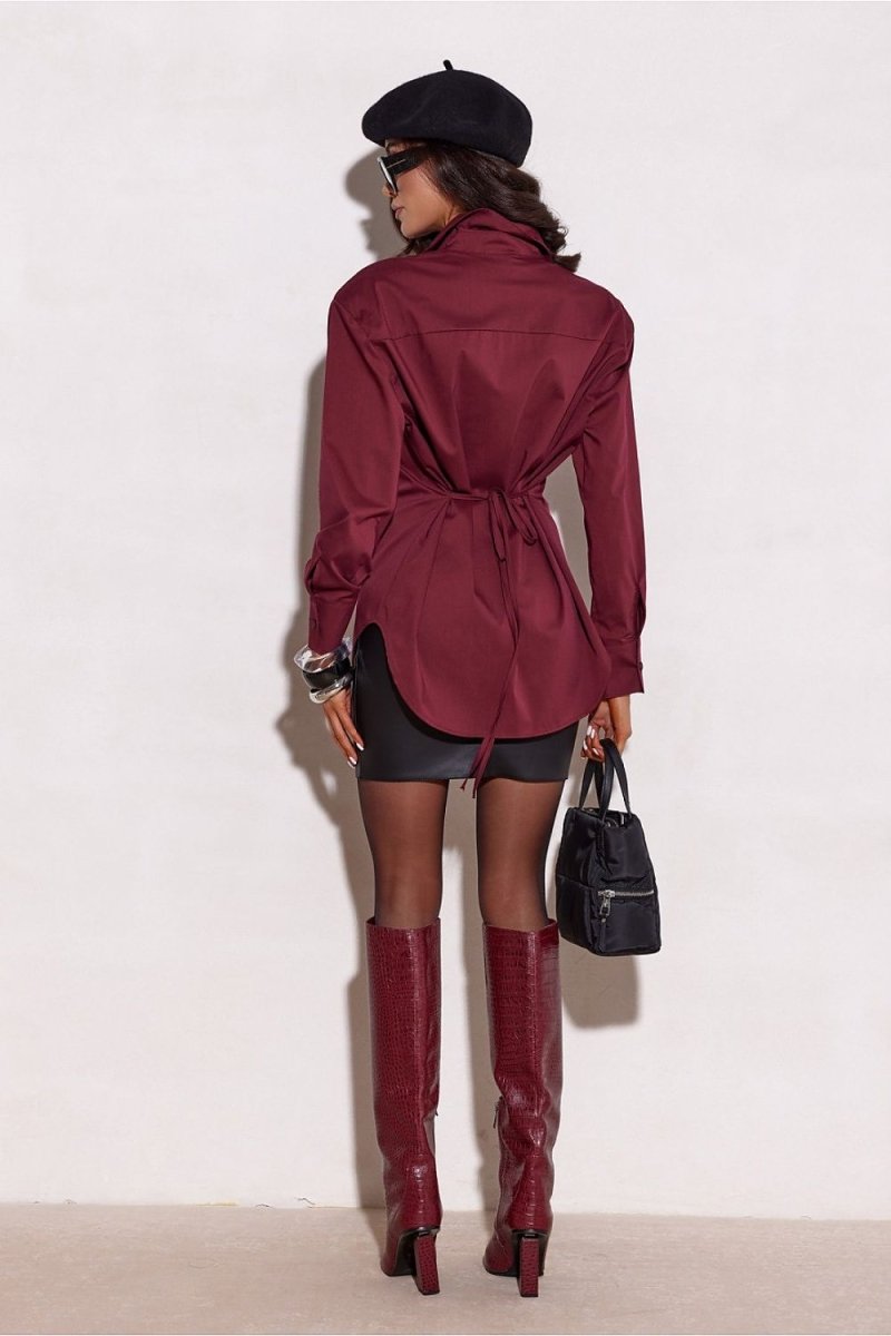 Cotton Blend Long Sleeve Shirt - 