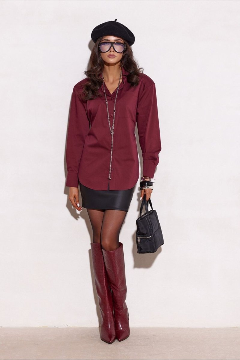 Cotton Blend Long Sleeve Shirt - 