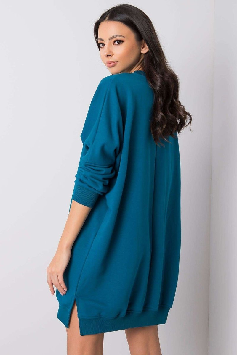 Cotton Spandex Sweatshirt Dress - 