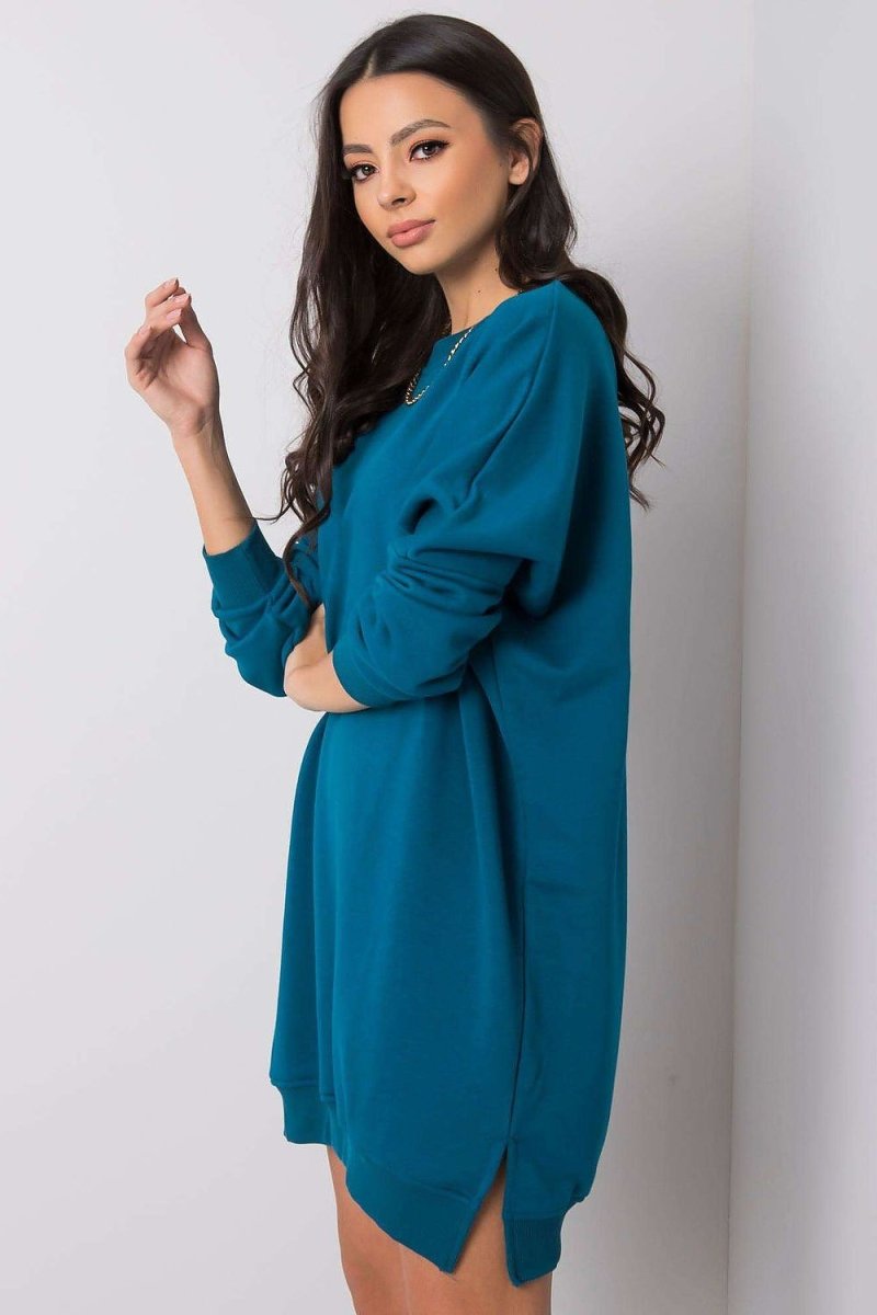 Cotton Spandex Sweatshirt Dress - 