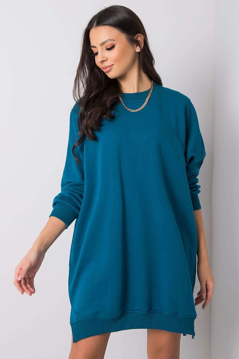 Cotton Spandex Sweatshirt Dress - 