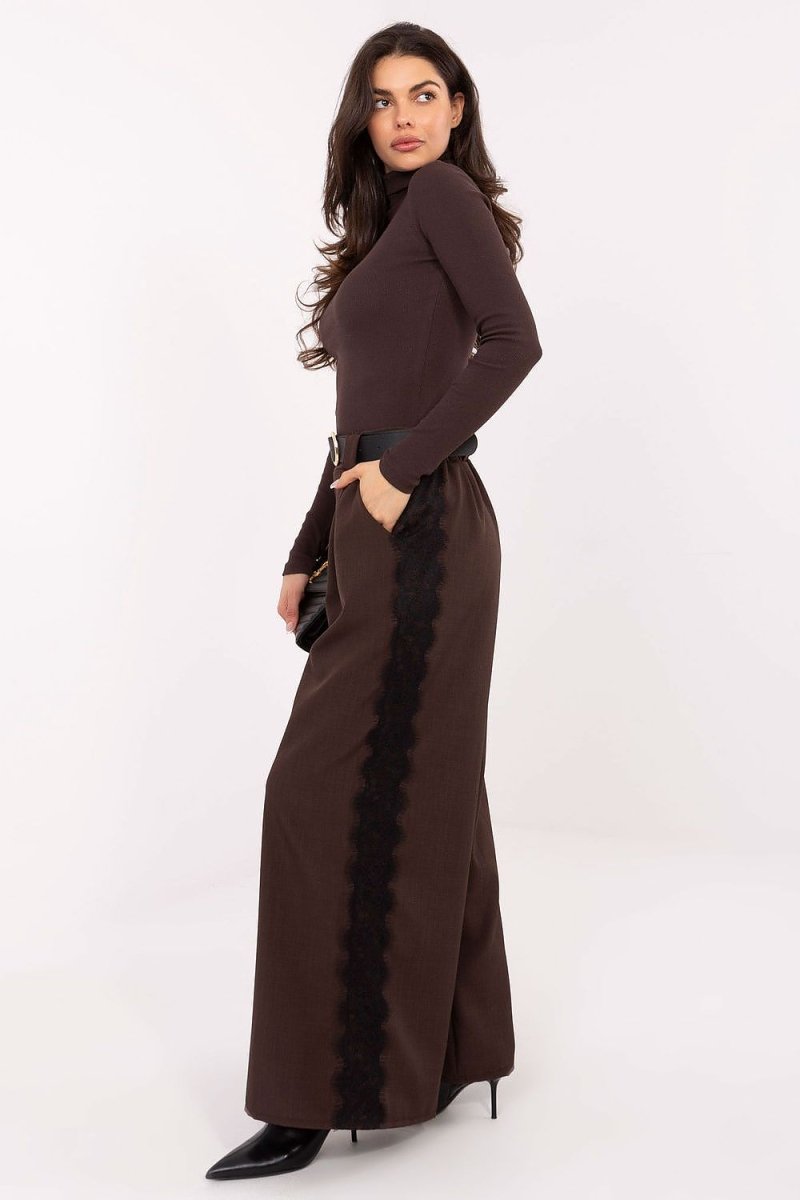 Cotton Spandex Turtleneck Sweater - 