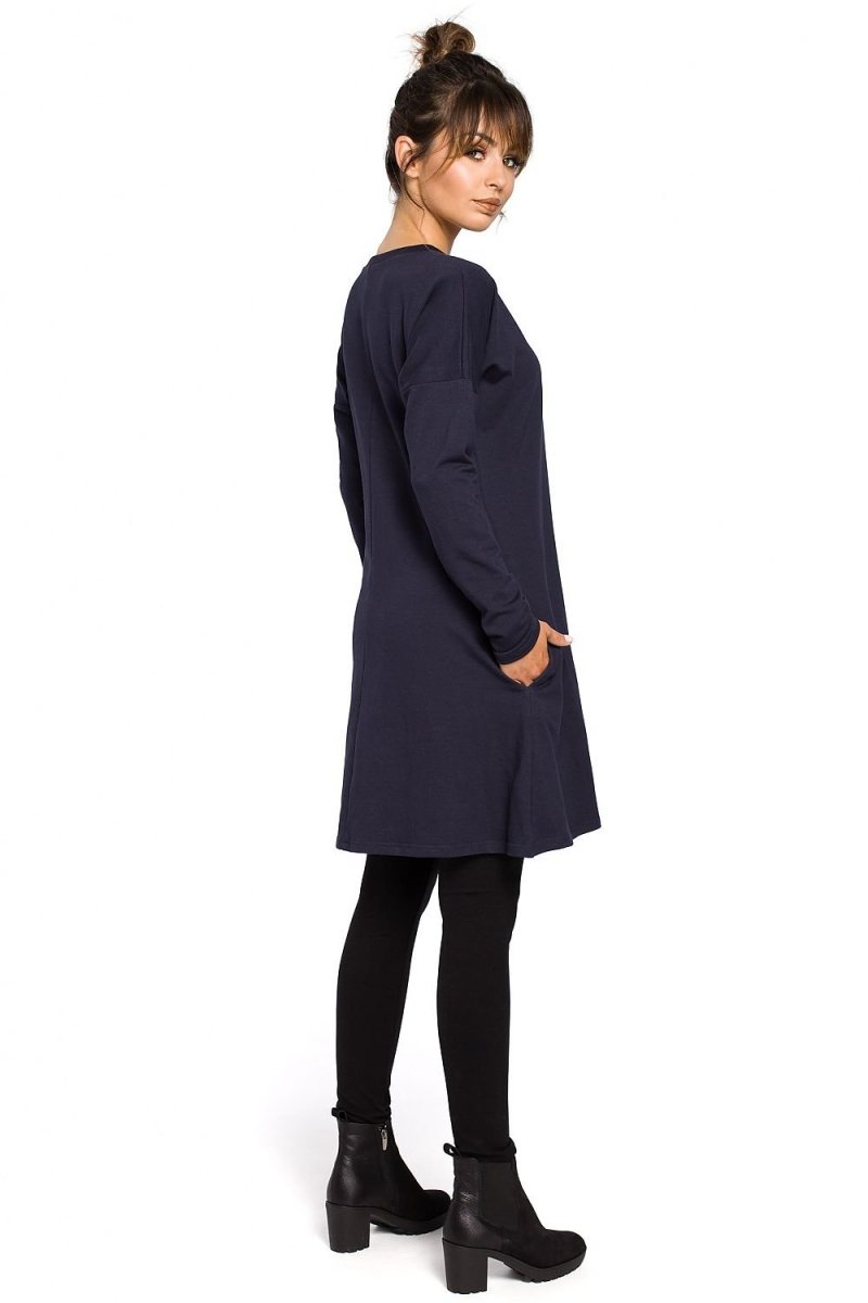 Cozy Trapeze - Cut Long Sleeve Tunic – Feminine Freedom for Chilly Days - Top