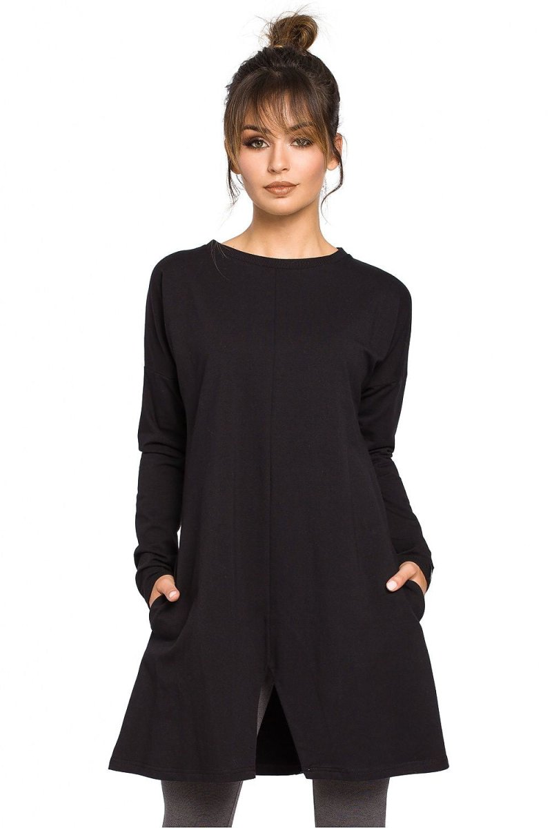 Cozy Trapeze - Cut Long Sleeve Tunic – Feminine Freedom for Chilly Days - Top
