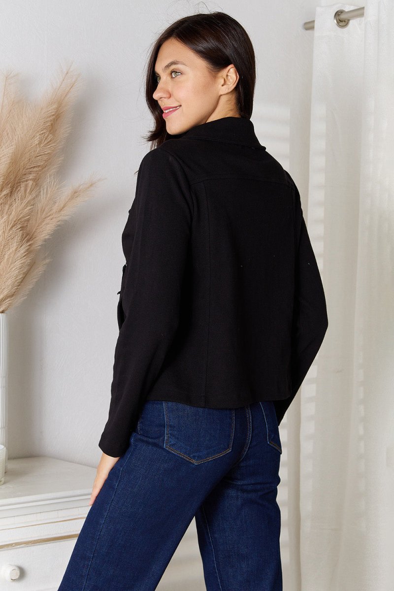 Culture Code Full Size Zip - Up Jacket with Pockets - Outerwear
