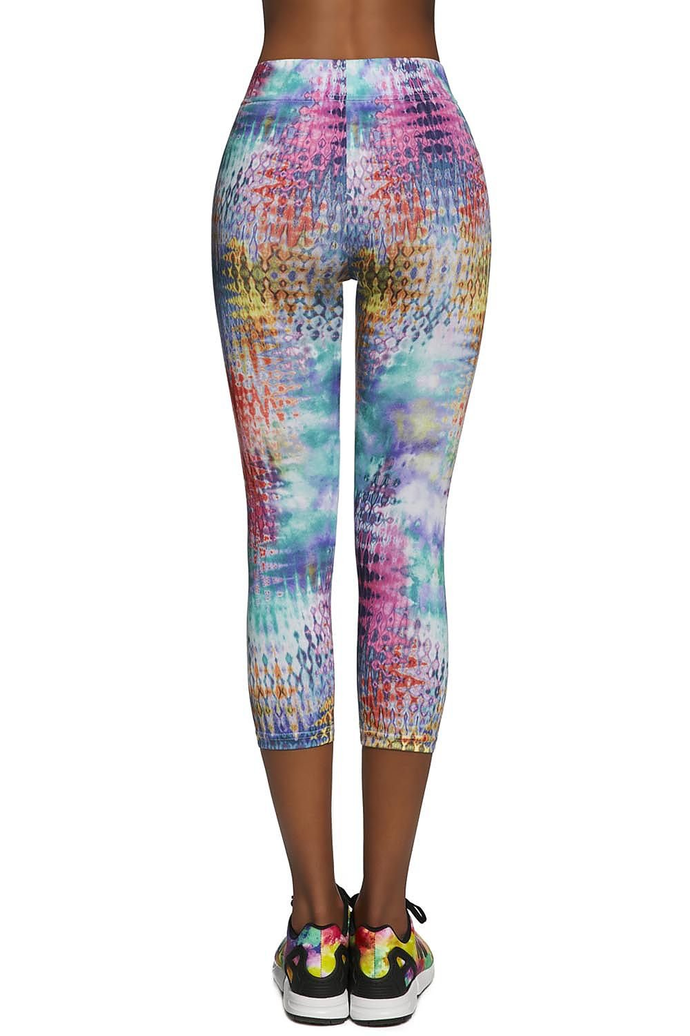 Activewear Leggings with Breathable Fabric & Designer Pattern by Bas Bleu