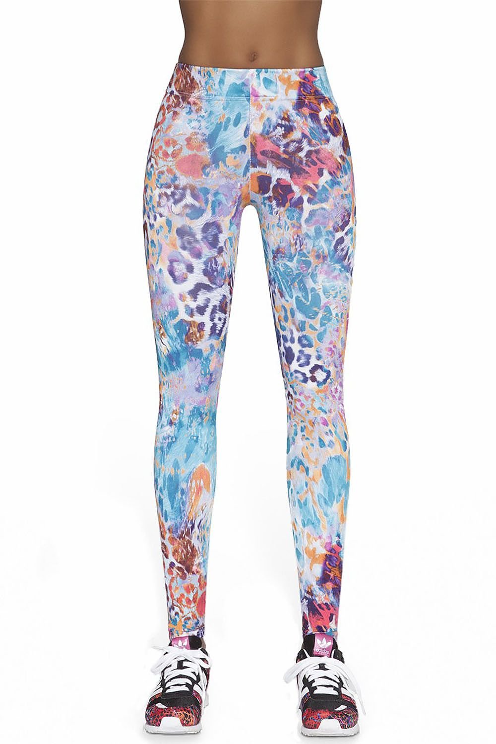 Activewear Leggings with Breathable Fabric & Designer Pattern by Bas Bleu