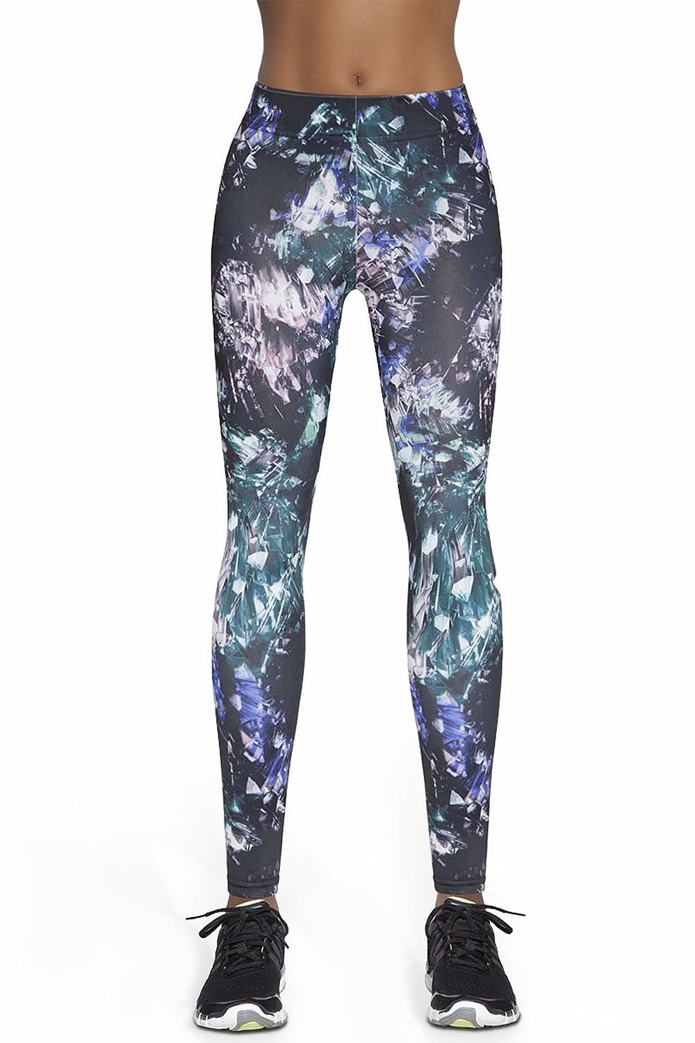 Activewear Leggings with Breathable Fabric & Designer Pattern by Bas Bleu