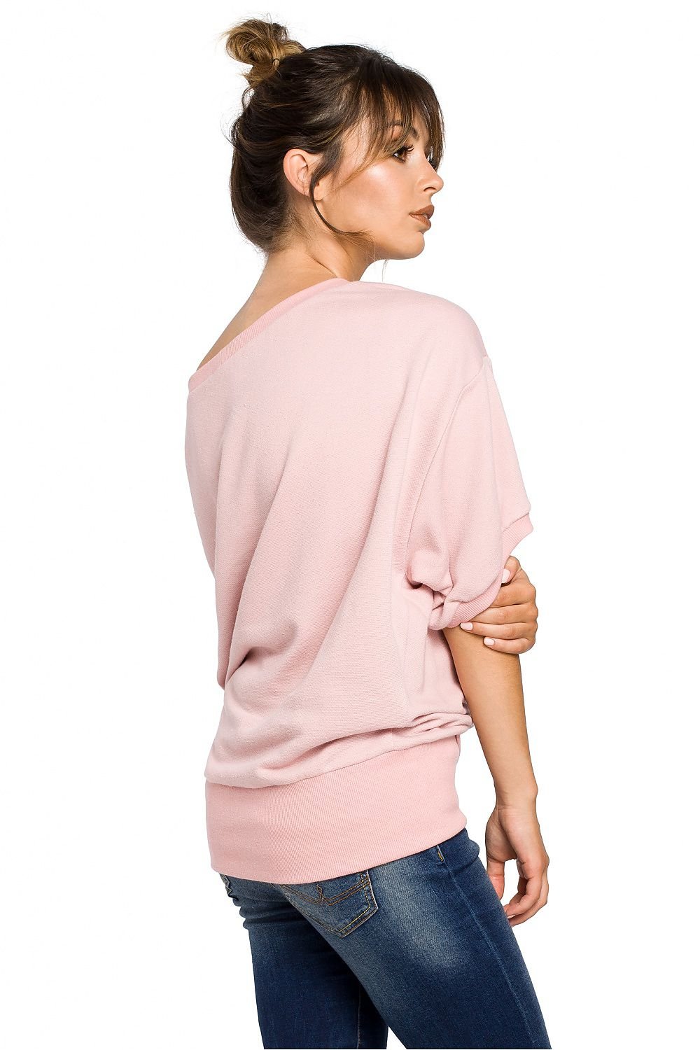 Cozy Chic Oversized Ribbed Knit Sweatshirt – Perfectly Paired with Jeans or Leggings