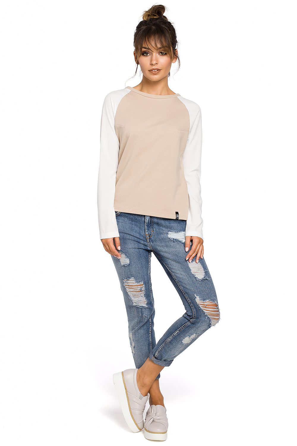 Elegant Women's Blouse - Airy Sleeves & Soft Knit, Perfect for Work & Casual Wear